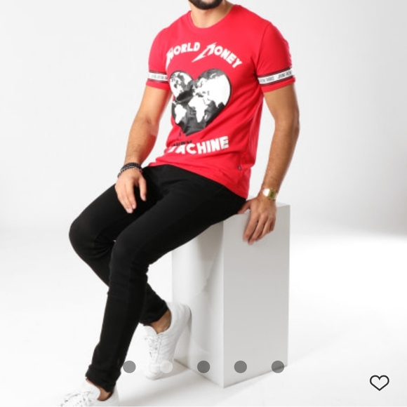Jeune Riche Paris Red Money Machine T-shirt - Picture 4 of 9